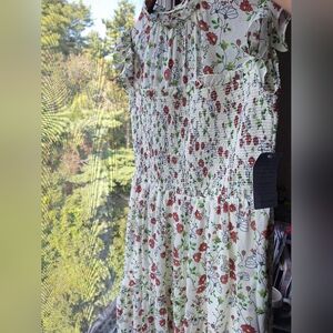 Melloday Women’s Size Medium Floral Smocked Maxi Dress